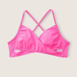 Victoria’s Secret PINK Body Wrap Bikini Top, XL, New W/ Tags